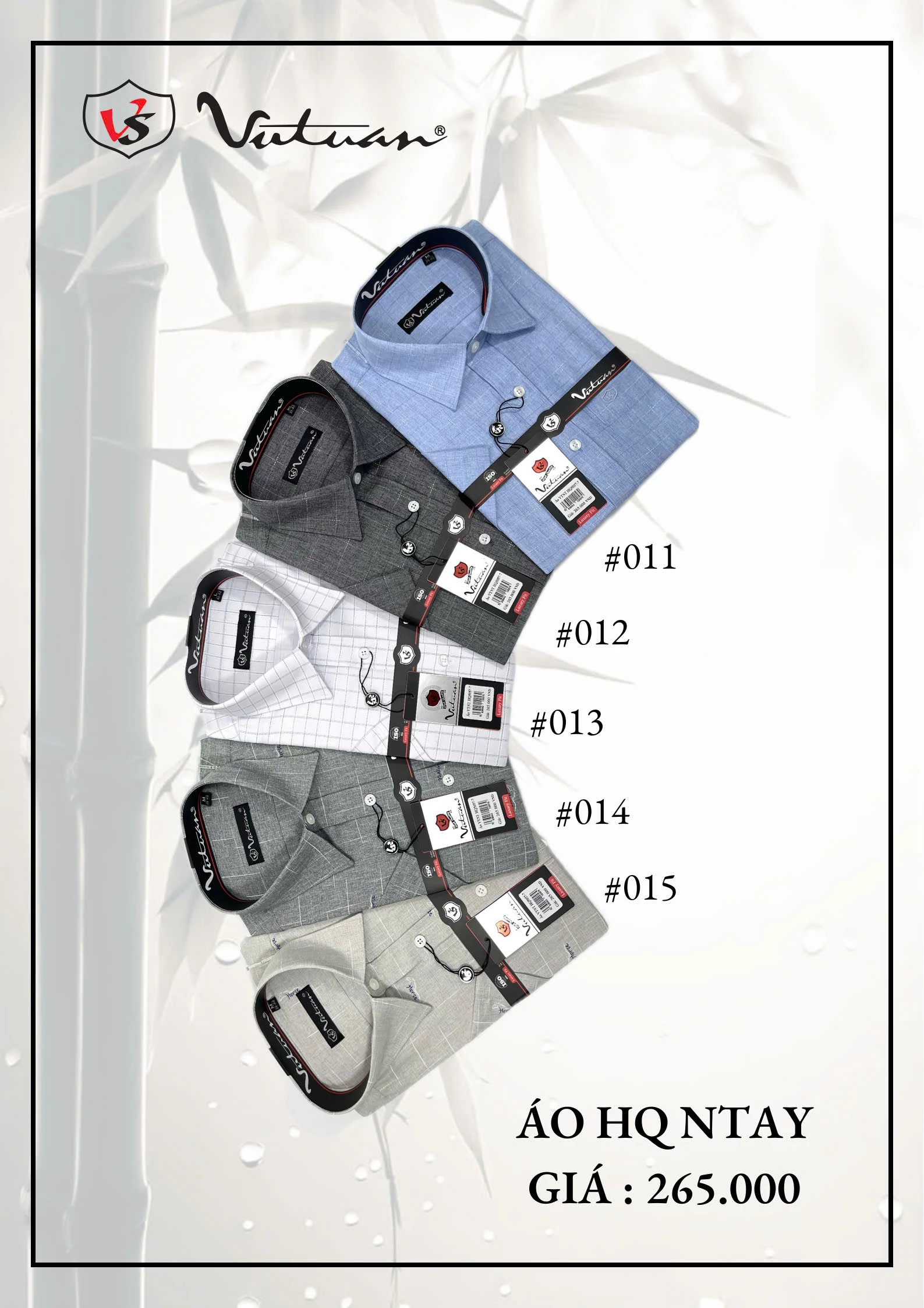 Áo Sơ Mi HQ Ngắn Tay VT2