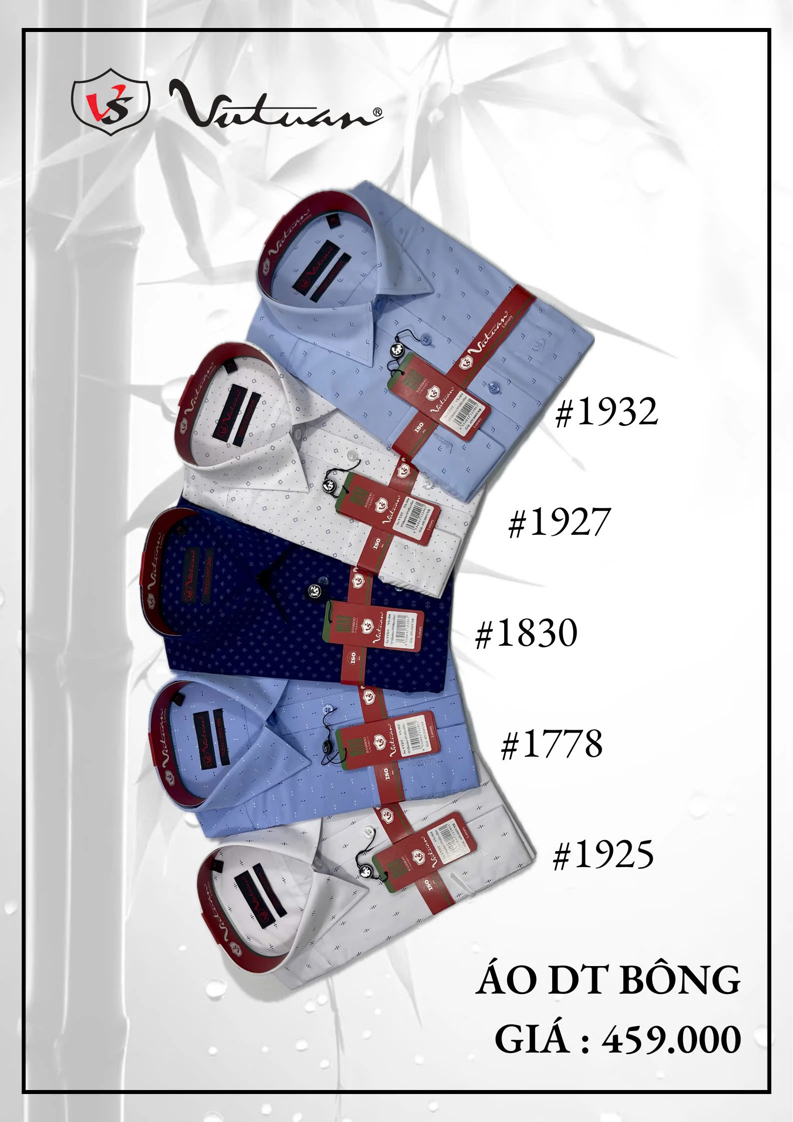 Áo Sơ Mi Dài Tay Bông VT2