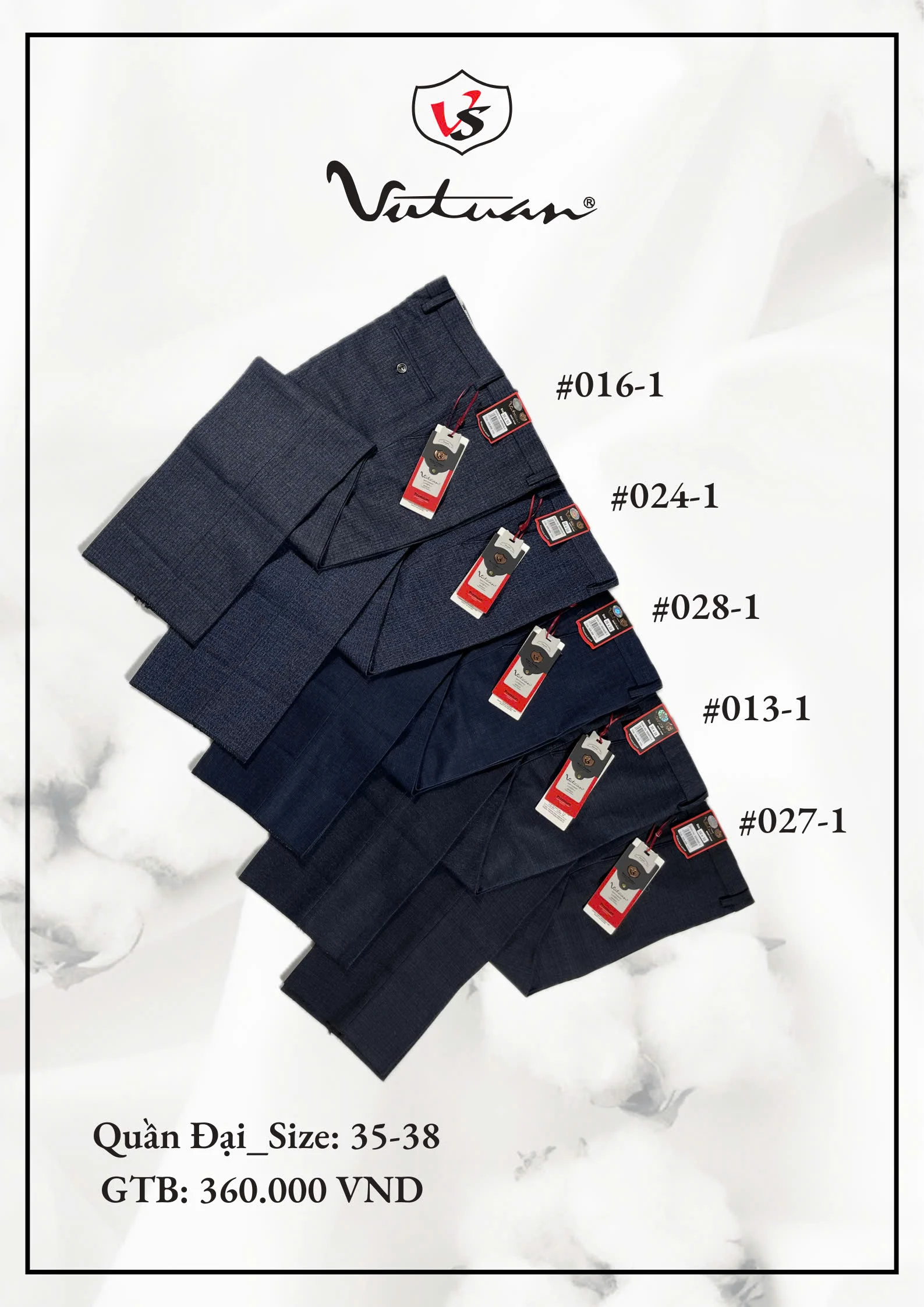 Quần Tây Đại Size 35 - 38 VT1