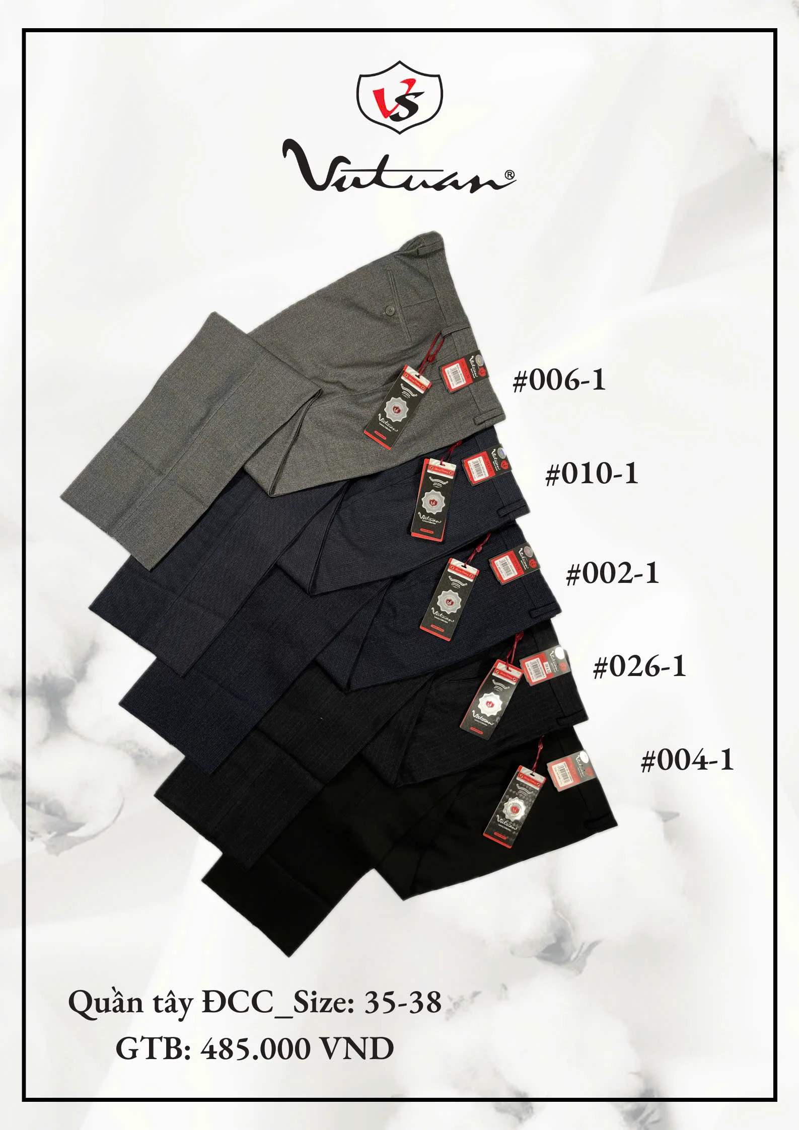 Quần Tây ĐCC Size 35 - 38 VT2