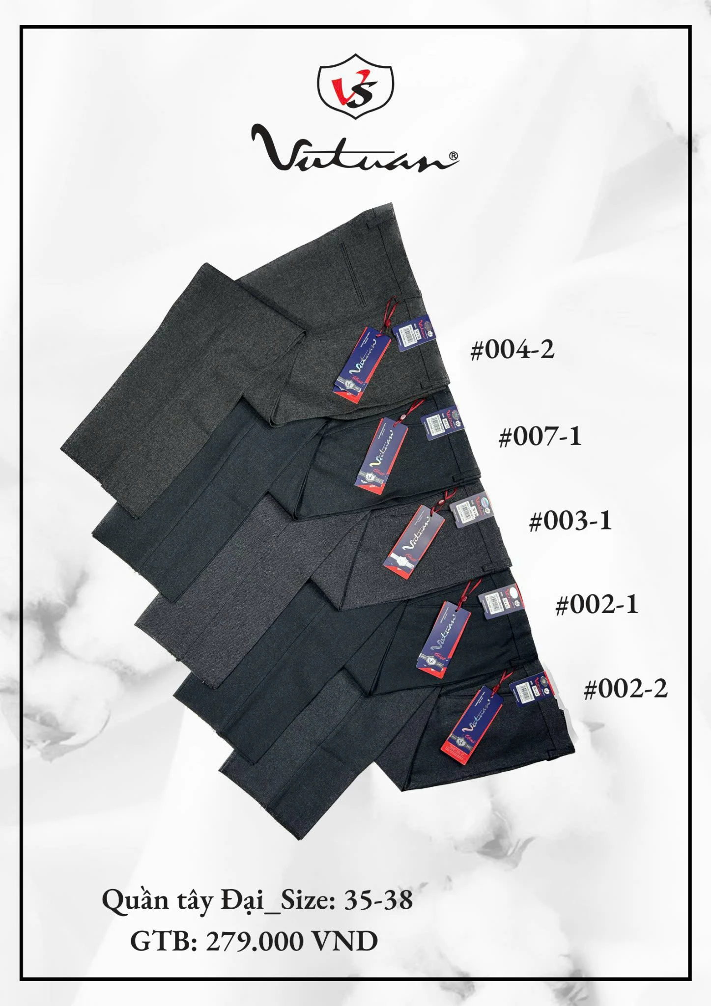 Quần Tây Đại Size 35 - 38 VT2