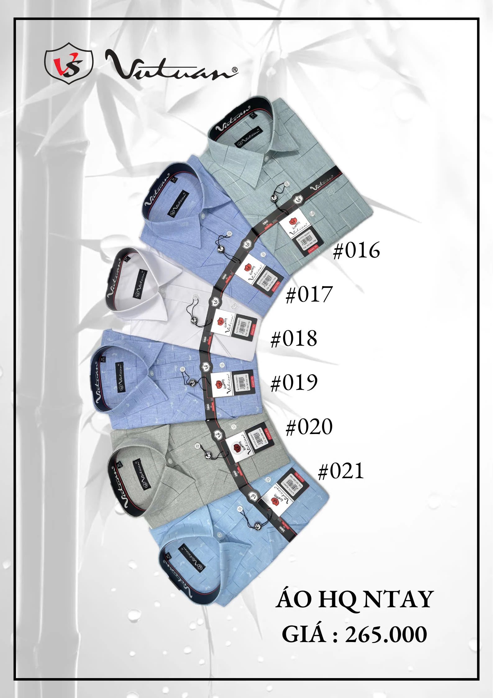 Áo Sơ Mi HQ Ngắn Tay VT1