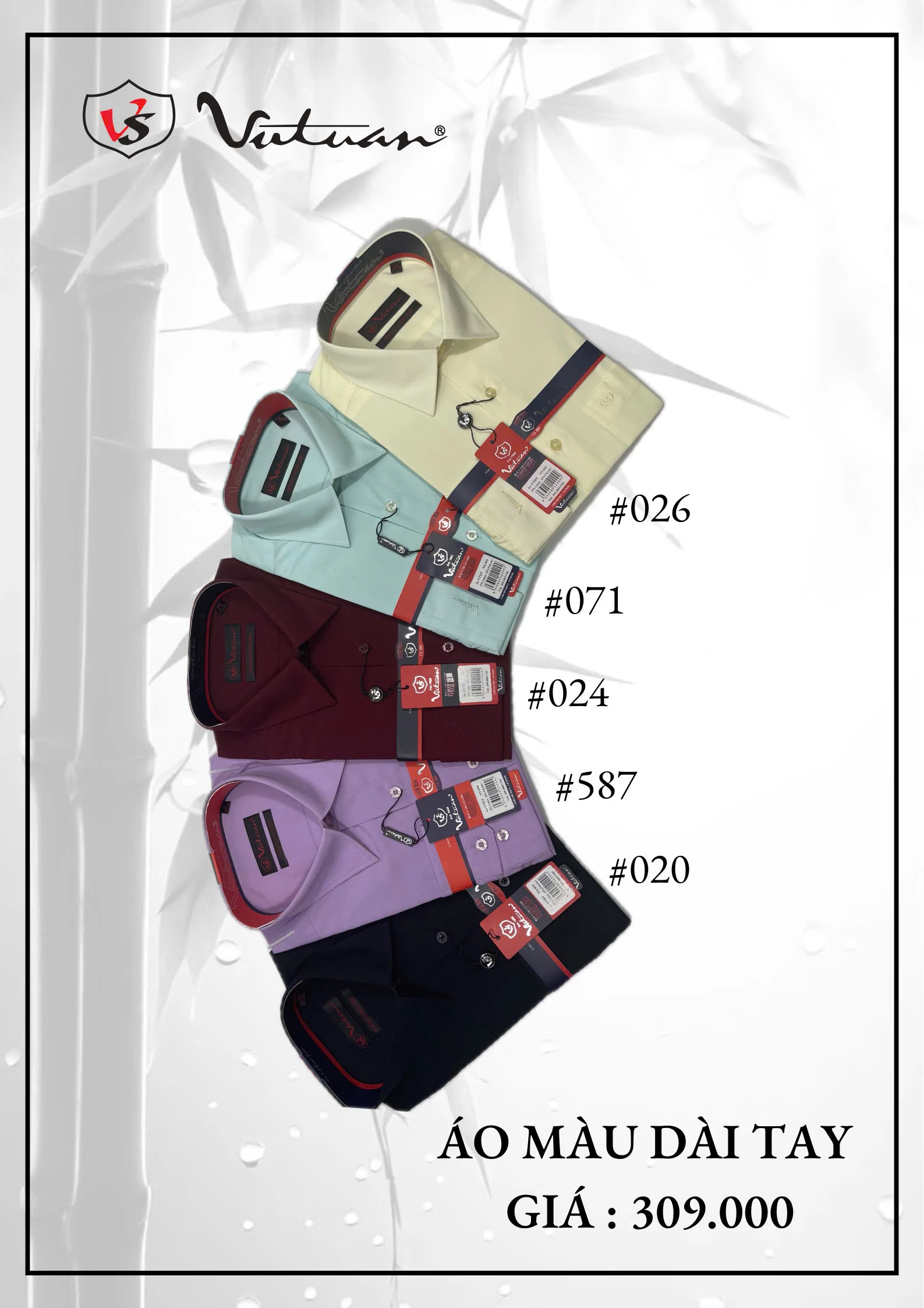 Áo Sơ Mi Màu Dài Tay