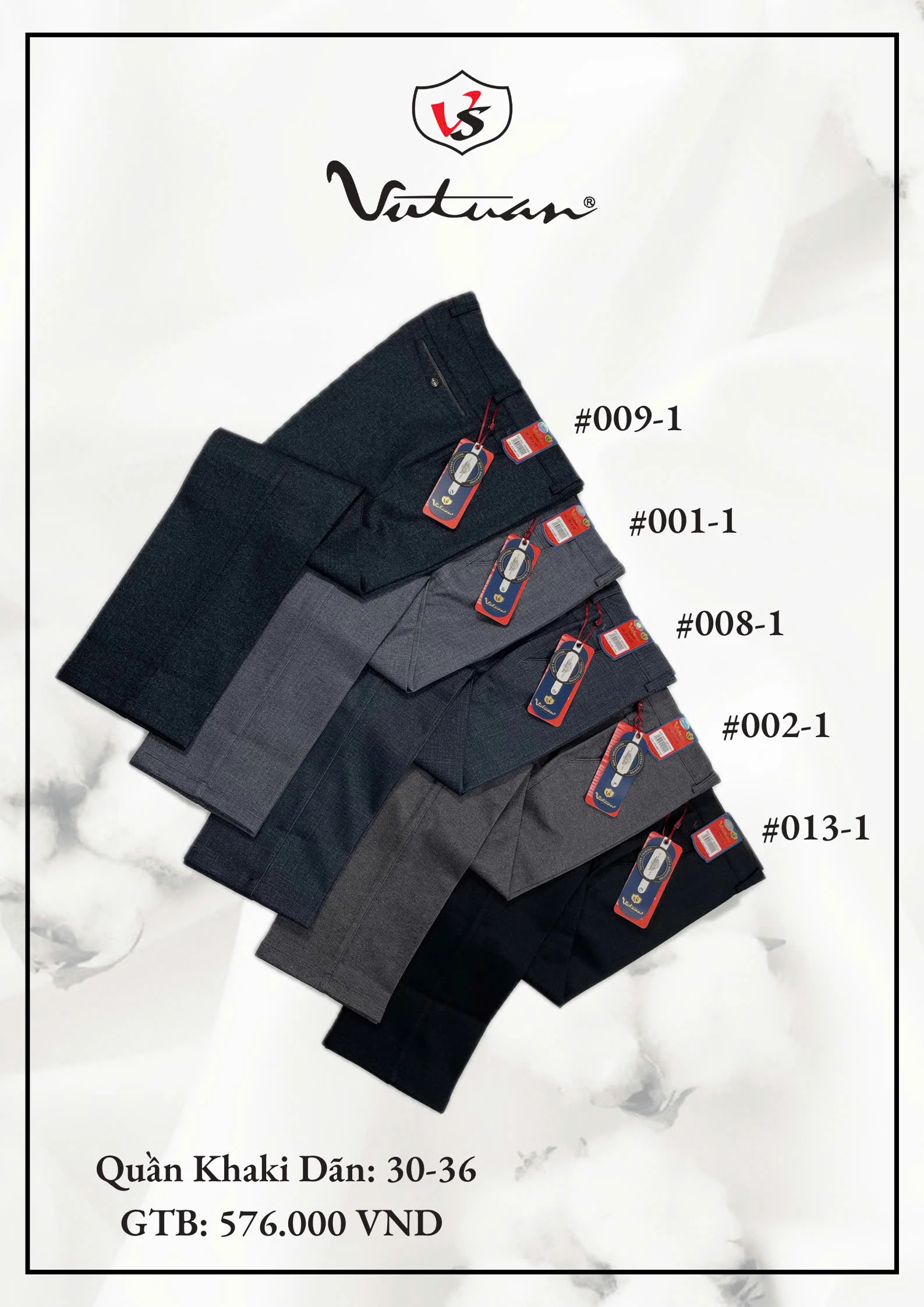 Quần Kaki Dãn 30-36 2 VT2