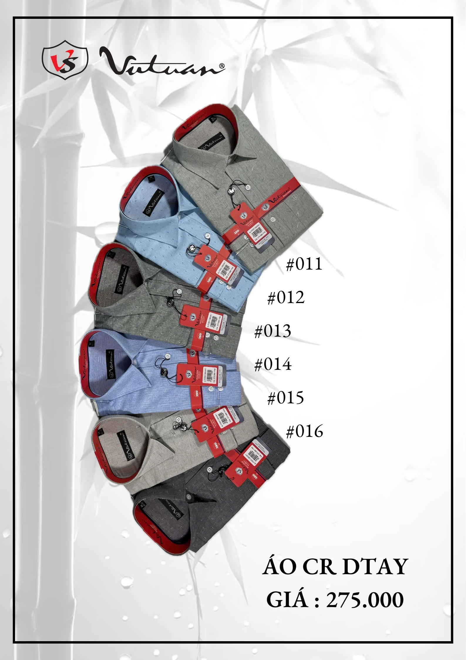 Áo Sơ Mi Dài Tay Cổ Rộng Vũ Tuấn