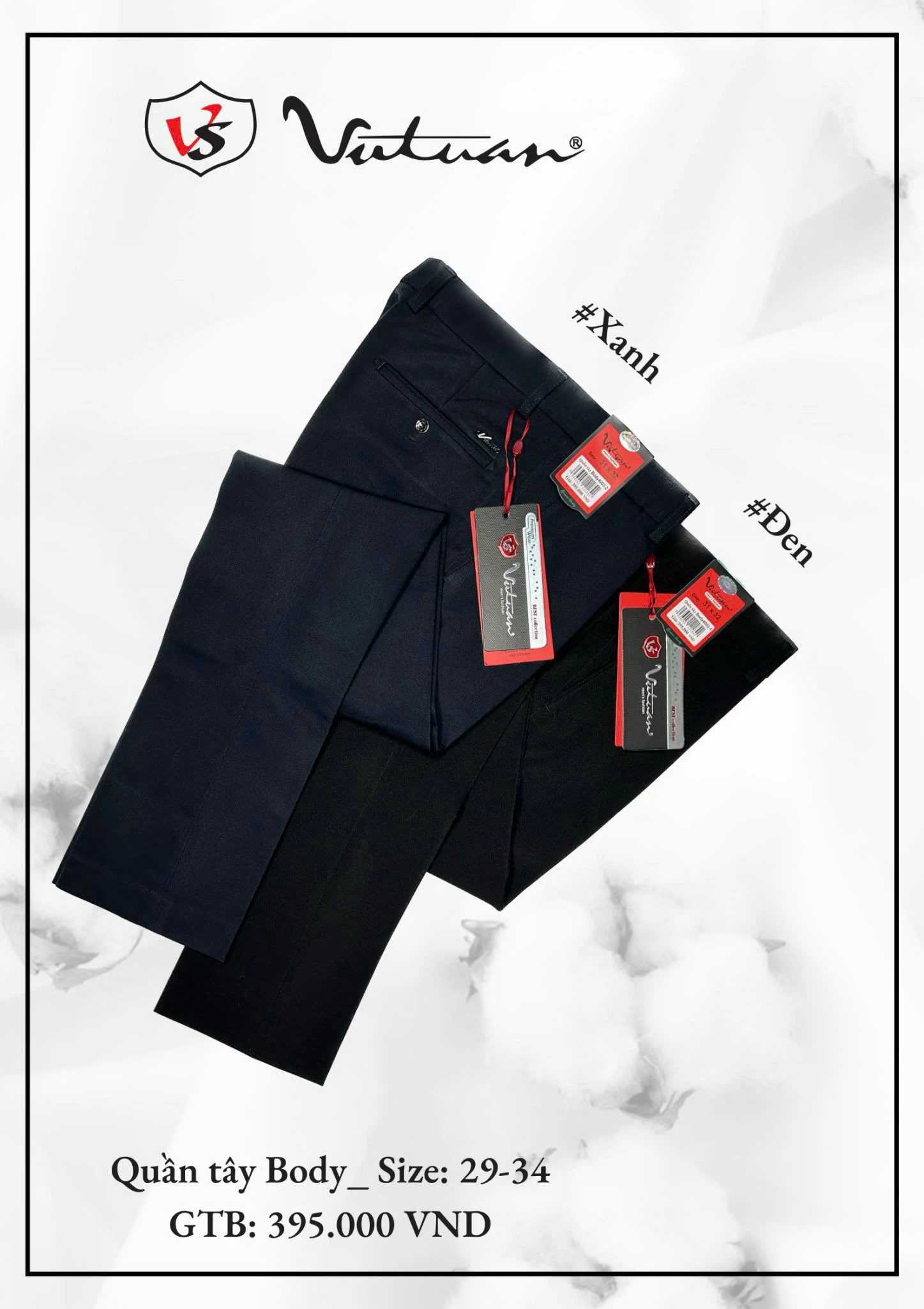 Quần Tây Body Size 29 - 34