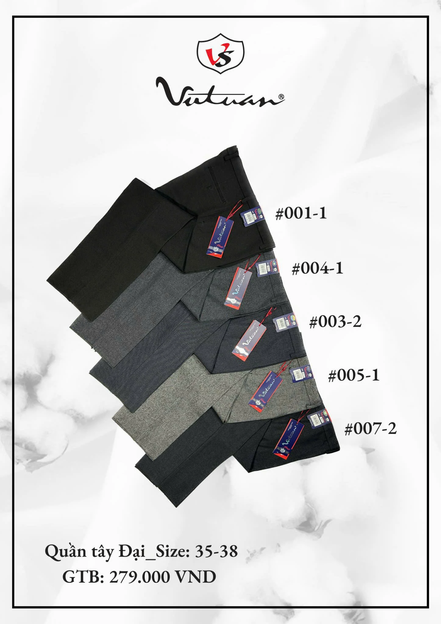 Quần Tây Đại Size 35 - 38 VT3