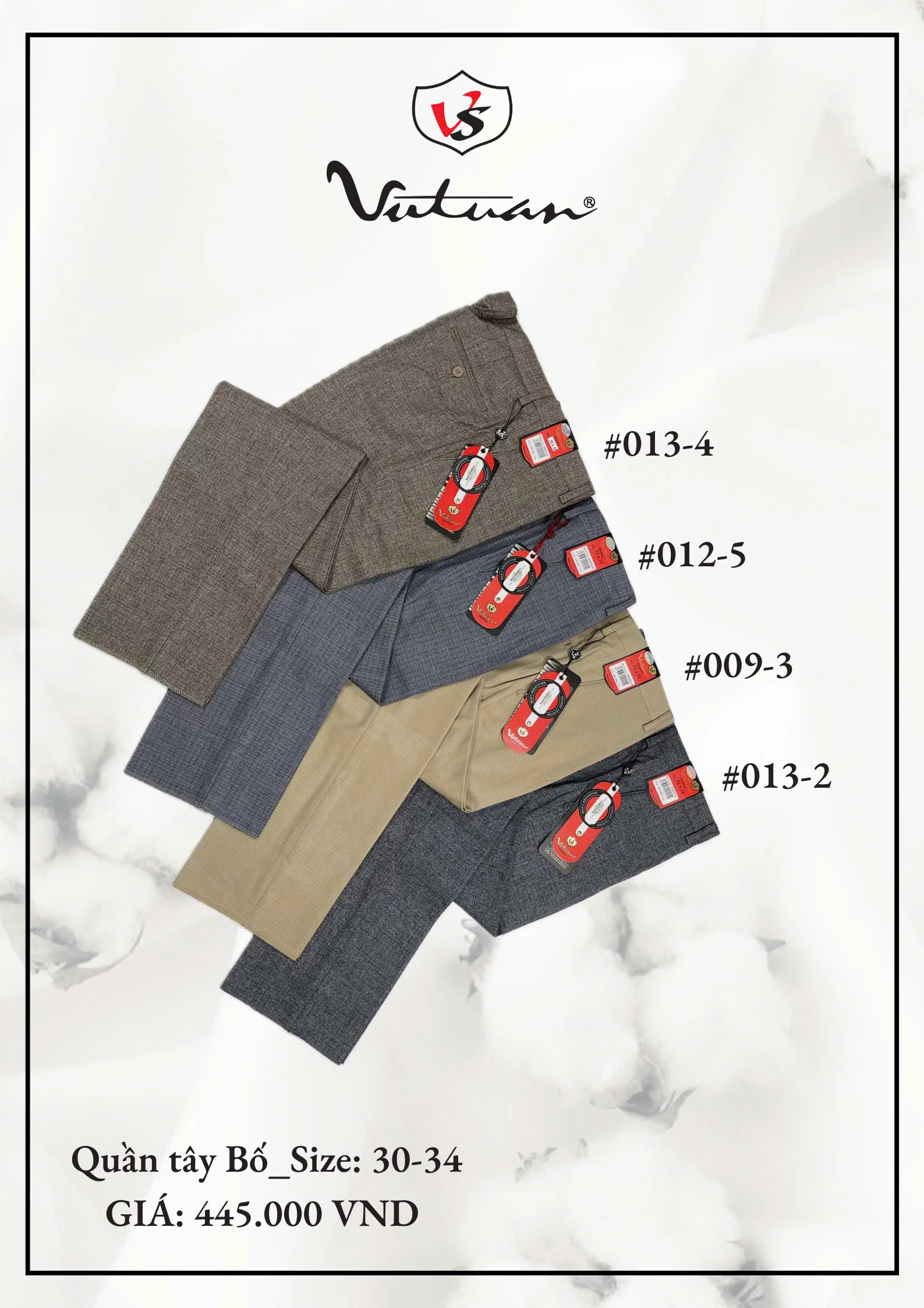 Quần Tây Bố Size 30 - 34