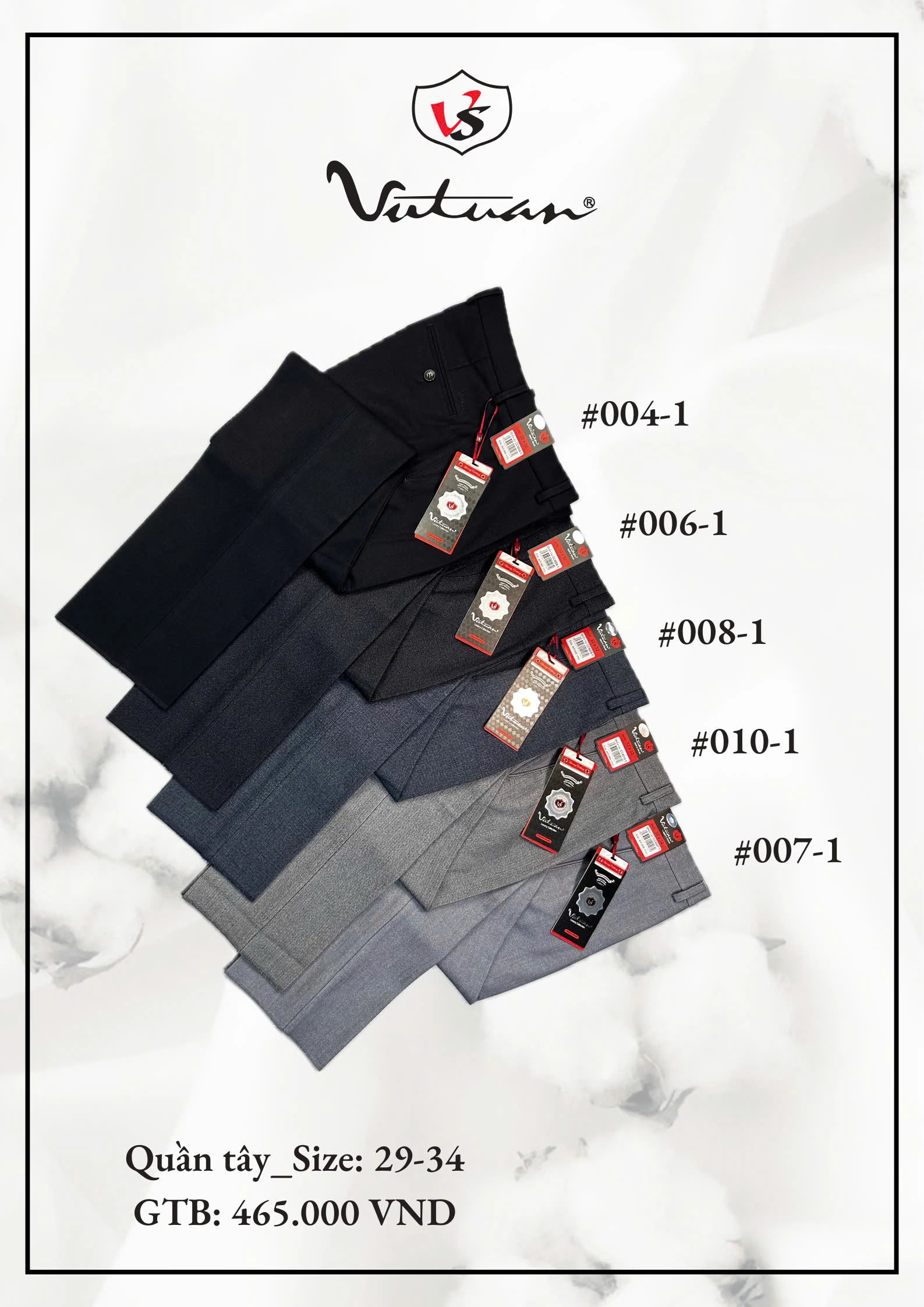 Quần Tây Size 29 - 34