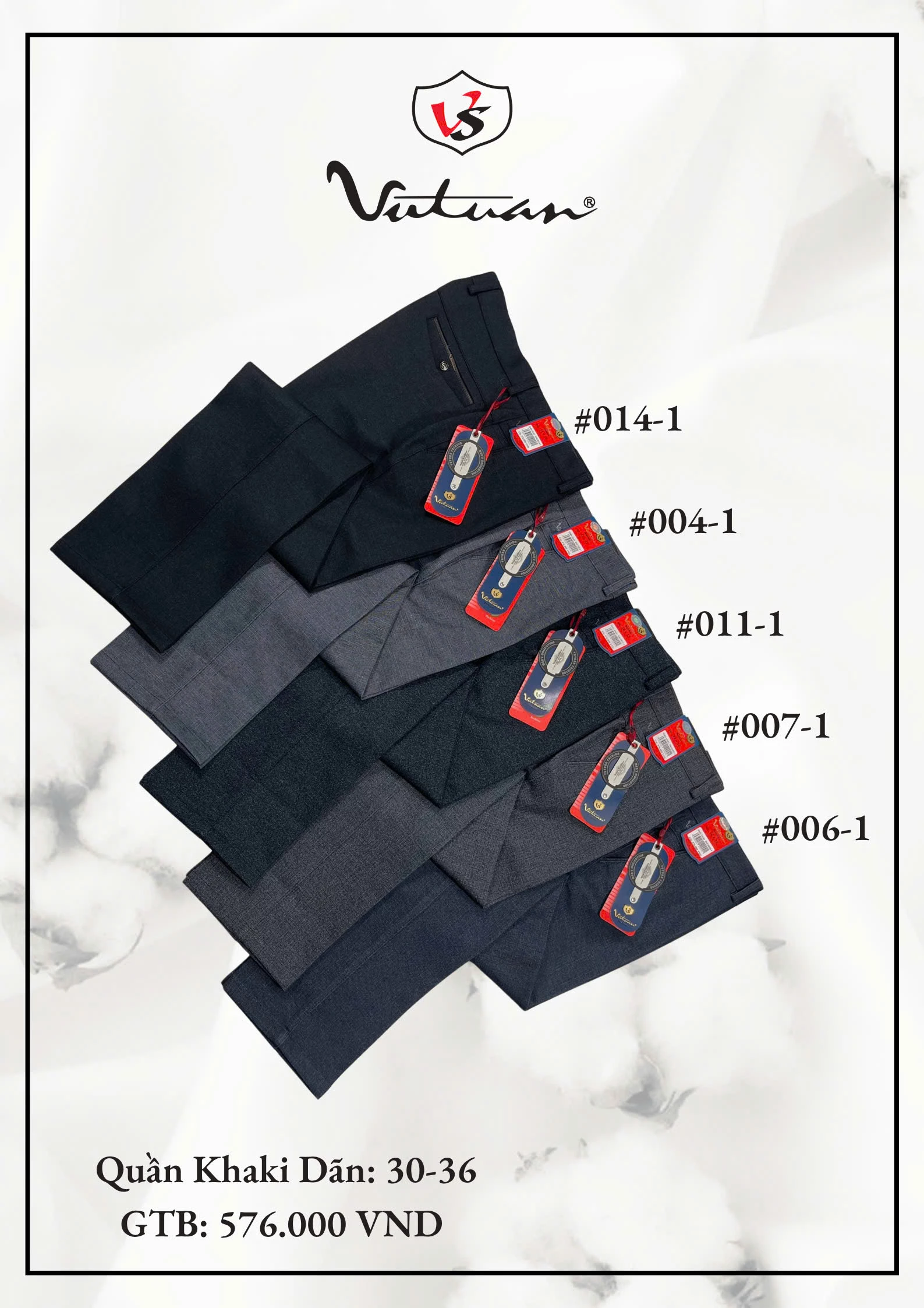 Quần Kaki Dãn 30-36 VT3